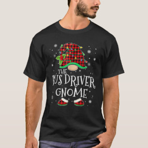 Kabouter buschauffeur rode kariert bijpassende fam t-shirt