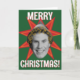 Kabouter de Elf   Stralenpatroon Feestdagen Kaart