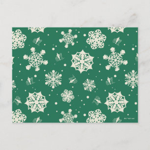 Kabouter Elf Sneeuwvlok Patroon Feestdagenkaart