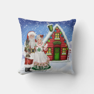 Kabouter en mevrouw Claus kussen