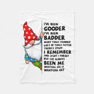 Kabouter Ik Ben Goeder Ik Ben Slechter Vaak T Fleece Deken