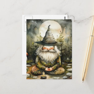 Kabouter in zijn Zen-tuin Briefkaart