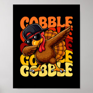 Kabouter Kabouter Kerstmis Happy Thanksgiving Mann Poster