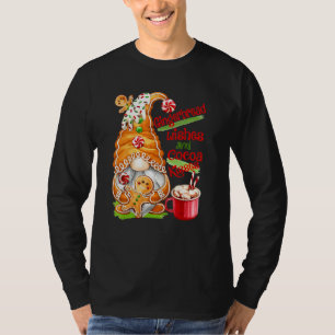Kabouter Kerst Gingerbread en Cacao Prettig Kerstm T-shirt