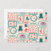 Kabouter Kerst Icon Patroon Feestdagenkaart (Voorkant / Achterkant)