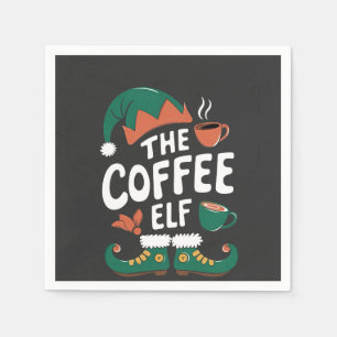 Kabouter Kerst Kerstmis Mopshout Caffeïne Kerstlie Servet