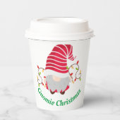 Kabouter Kerst Papieren Bekers (Voorkant)