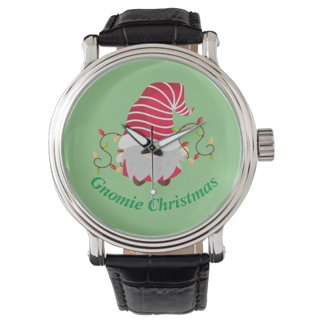 Kabouter Kerst Watch Horloge (Voorkant)
