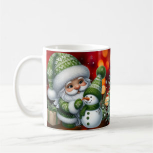 Kabouter Kerstman met feestelijke vakantie rood Koffiemok