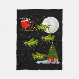 Kabouter Kerstman slee Kabouter vliegend Funny Mag Fleece Deken