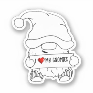 Kabouter Kerstmis Sticker