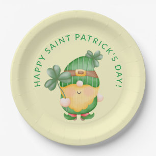 Kabouter klavertje vier Gelukkige St. Patrick's Da Papieren Bordje
