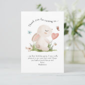 Kabouter Konijn Verjaardag Bedankt (Staand voorkant)