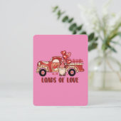 Kabouter met bergen liefde feestdagenkaart (Staand voorkant)