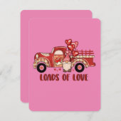 Kabouter met bergen liefde feestdagenkaart (Voorkant / Achterkant)