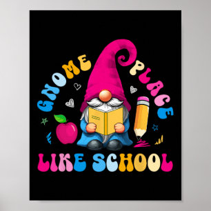 Kabouter Plaats Als School Kleurrijke Kabouter Lie Poster