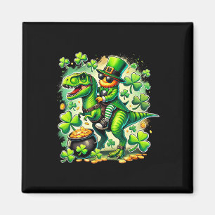 Kabouter rijdt T Rex Dinosaurus St Pat Trex Patri Magneet