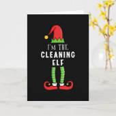 Kabouter Schoonmaken Kerst Matching Familie Cadeau Kaart (Gele Bloem)