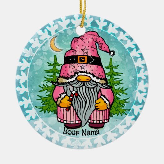 Kabouter Sinterklaas Keramisch Ornament (Voorkant)