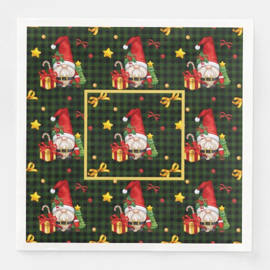 Kabouter Sinterklaas Servet (Voorkant)