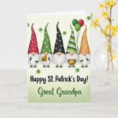 Kabouter St. Patrick Dag Oud-oudopa Kaart (Gele Bloem)