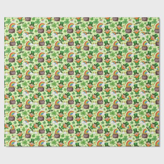 kabouter St. Patrick's Cadeaupapier (Vlak)