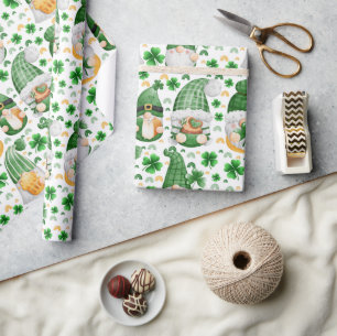 Kabouter St. Patrick's Day-cadeaupapier Cadeaupapier