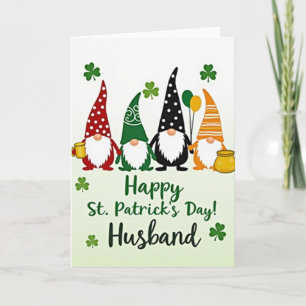 Kabouter St. Patrick's Day Huwelijkskaart voor Man Kaart
