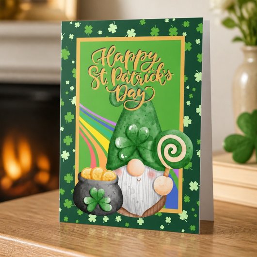 Kabouter St. Patrick's Day kaart