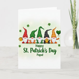 Kabouter St. Patrick's Day Papa Kaart