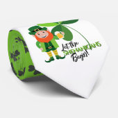 Kabouter St Patrick's Day Shamrocks Shenanigans Stropdas (Opgerold)