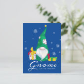 Kabouter voor de vakantie feestdagenkaart (Staand voorkant)