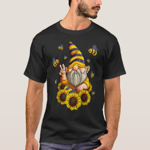 Kabouter Zonnebloem Met Bijen Tuinieren Kabouter H T-shirt
