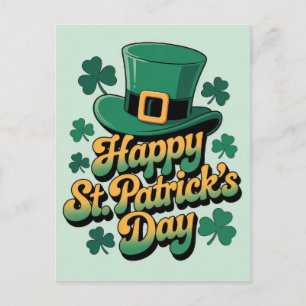 Kabouterhoed & Shamrocks Gelukkig St. Patrick's Da Briefkaart