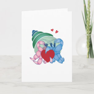 Kabouterkreeft koppel felicitatie/verjaardagskaart kaart