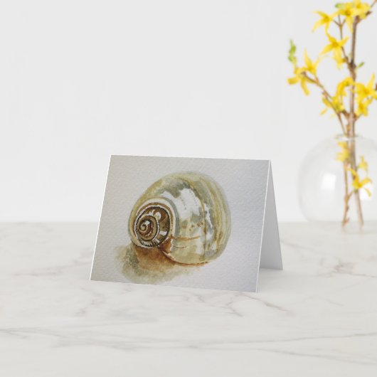 Kabouterkreeftschelp - Lege Wenskaart Kaart (Gele Bloem)