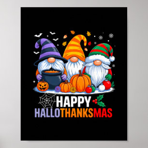 Kabouters Halloween Thanksgiving Kerstmis Gelukkig Poster