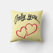 Kabouters Verliefd Voor Altijd 2 gele liefdesboods Kussen (Achterkant)