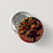 Kabuki Dragon Button (Voorkant /achterkant)