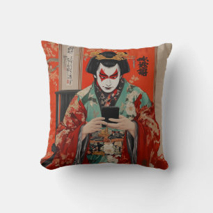 Kabuki en Keitai Kussensloop Kussen