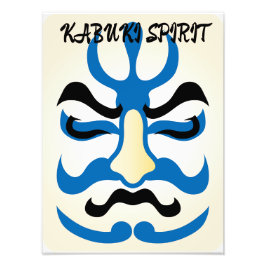  Kabuki esthetiek Grappig Japans gebruik Foto Afdruk
