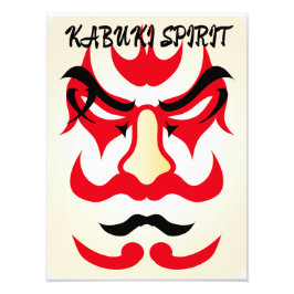  Kabuki esthetiek Grappig Japans gebruik Foto Afdruk