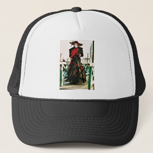 Kabuki Geisha Design Trucker Pet (Voorkant)