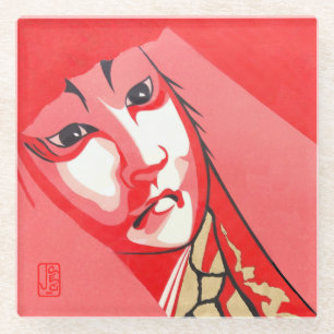 Kabuki Glass Onderzetter Square