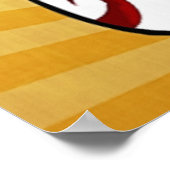 Kabuki Japanse Actor Folk Art Poster (Hoek)