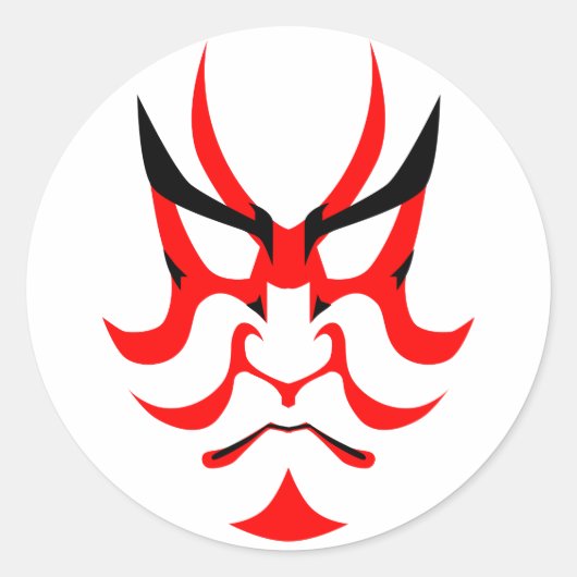 KABUKI RONDE STICKER (Voorkant)