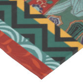 Kabuki Samurai Warriors Woodblock Tafelkleed (Gekanteld)