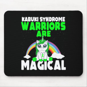 Kabuki Syndrome Awareness Green Ribbon Cute Magica Muismat