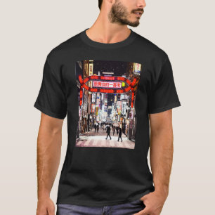 Kabukicho District Tokio Japan Nachtleven Japans T-shirt
