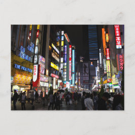 Kabukichō Tokyo Neons bij nacht Briefkaart